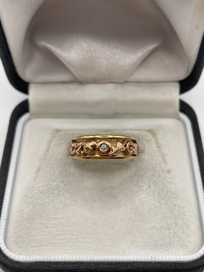 Clogau 9ct gold diamond ring