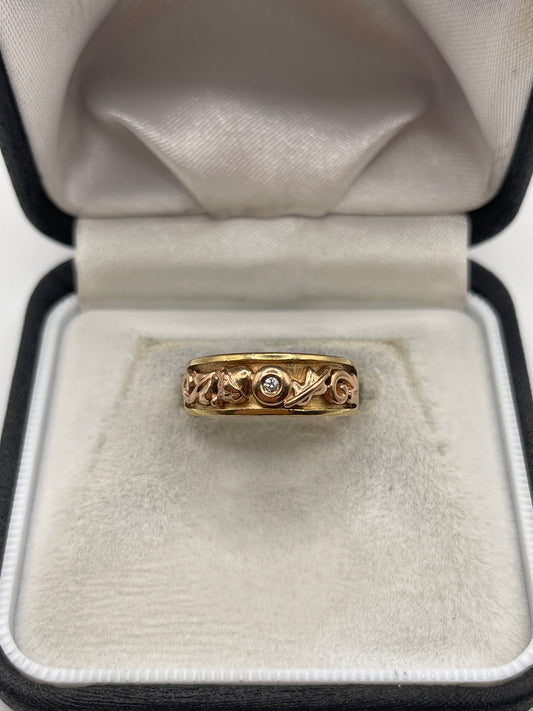 Clogau 9ct gold diamond ring