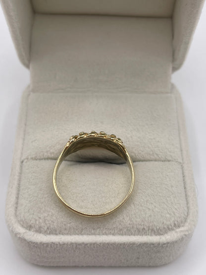 9ct gold keepers ring