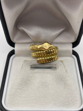 Load image into Gallery viewer, 18ct gold snake ring

