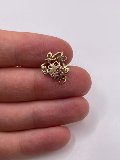 9ct gold best friend charm
