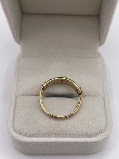 9ct gold diamond ring