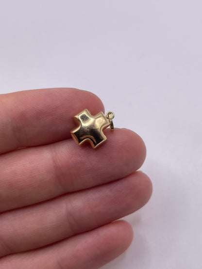 9ct gold cross charm