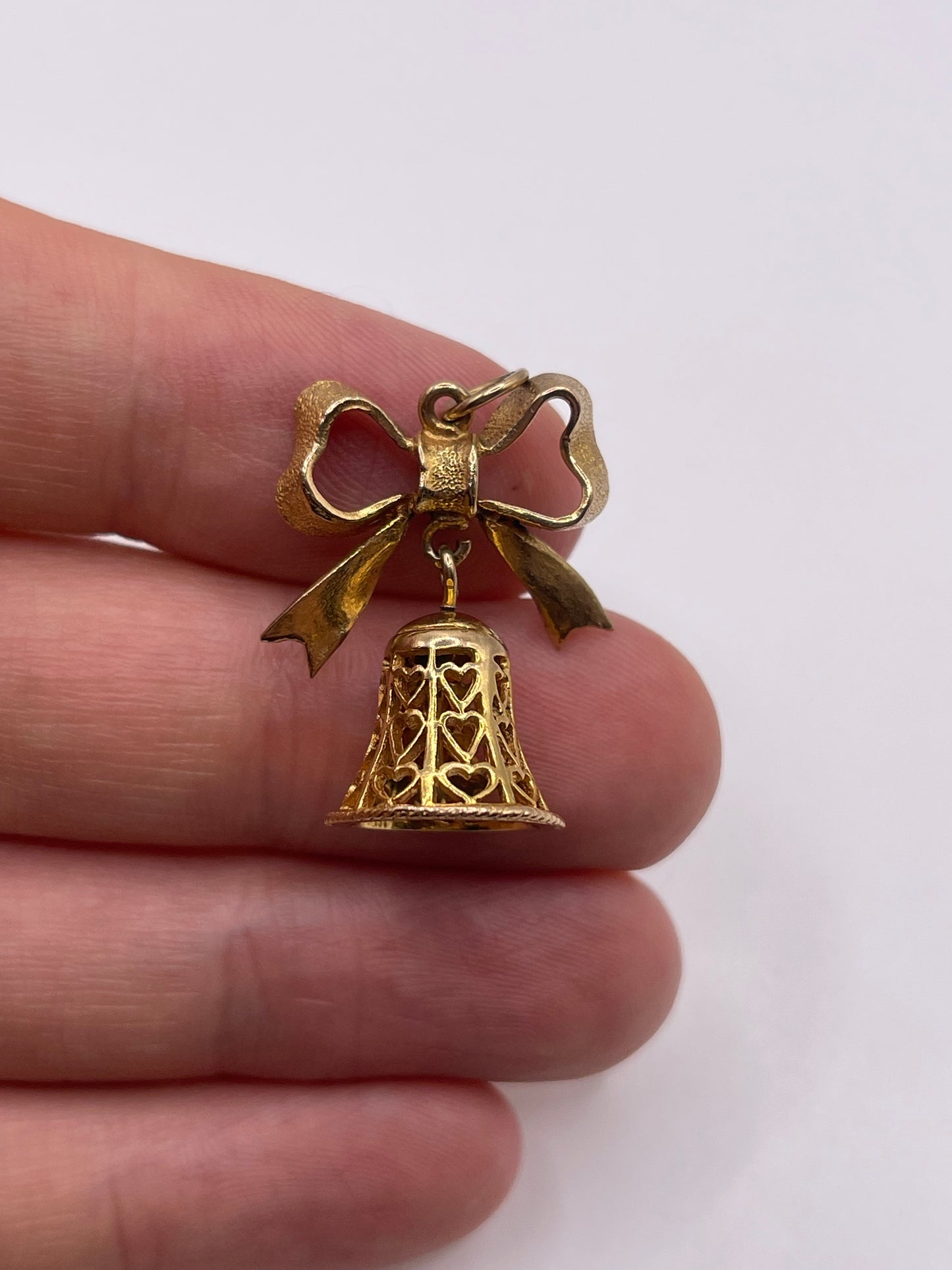 9ct gold bell charm