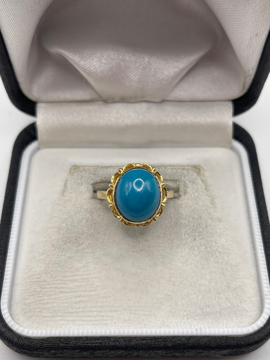 9ct gold gemstone ring