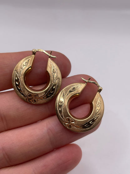 9ct gold Creole earrings