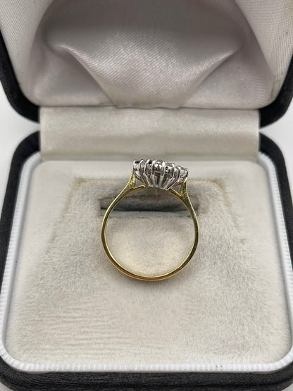 18ct gold sapphire and diamond ring
