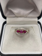 Load image into Gallery viewer, 9ct gold ruby and diamond ring
