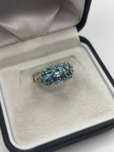 Load image into Gallery viewer, 9ct gold topaz and diamond ring
