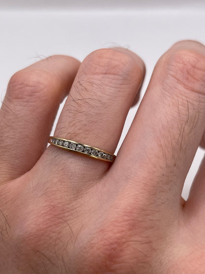 9ct gold diamond ring