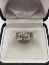 Load image into Gallery viewer, 9ct gold diamond cluster ring
