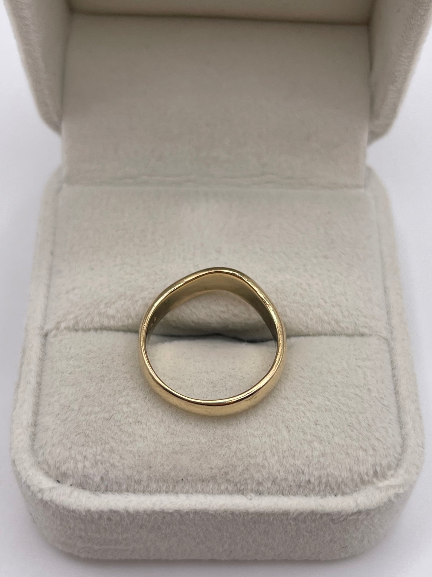 9ct gold wishbone ring