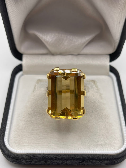 14ct gold citrine ring