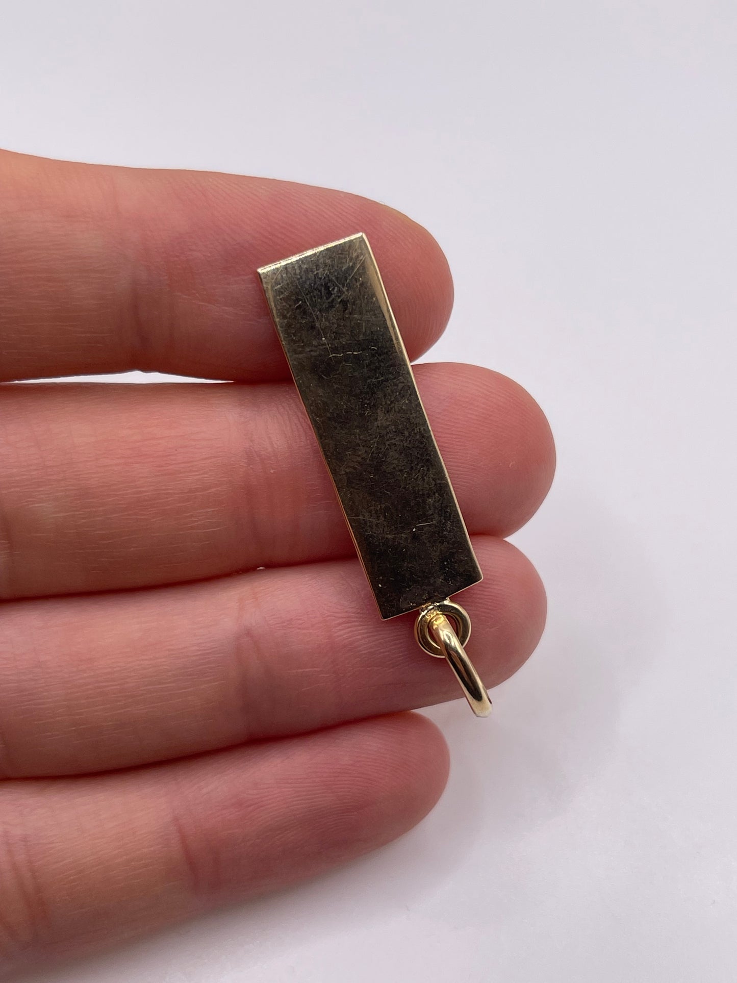 9ct gold ingot pendant