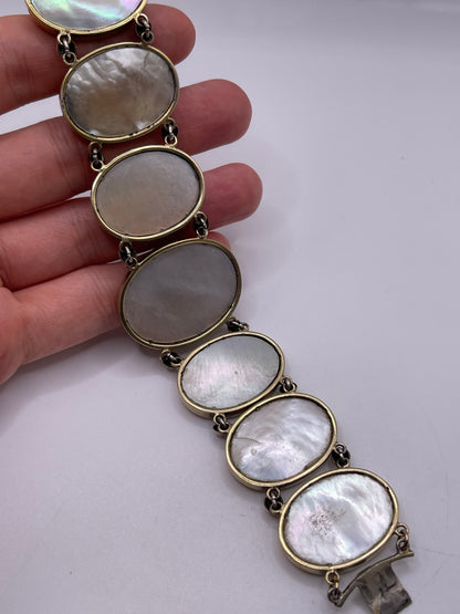 Silver gilt micro mosaic bracelet