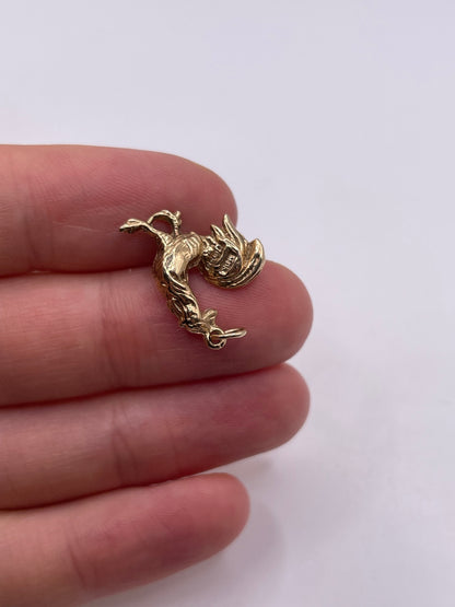 9ct gold rooster charm