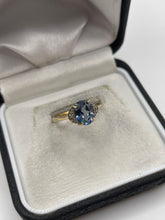 Load image into Gallery viewer, 9ct gold mystic topaz and diamond ring
