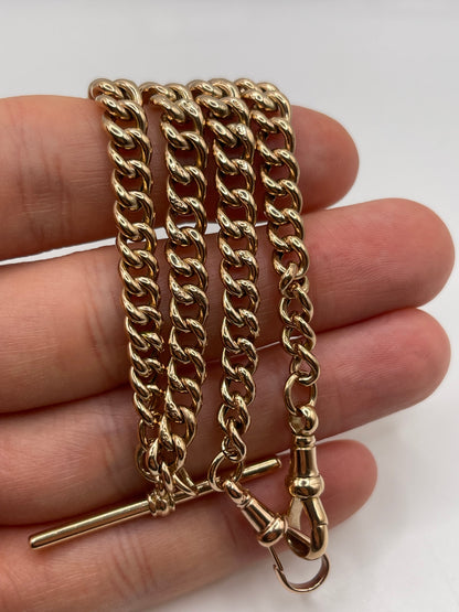 9ct rose gold chain 446