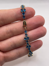 Load image into Gallery viewer, 9ct gold blue apatite bracelet
