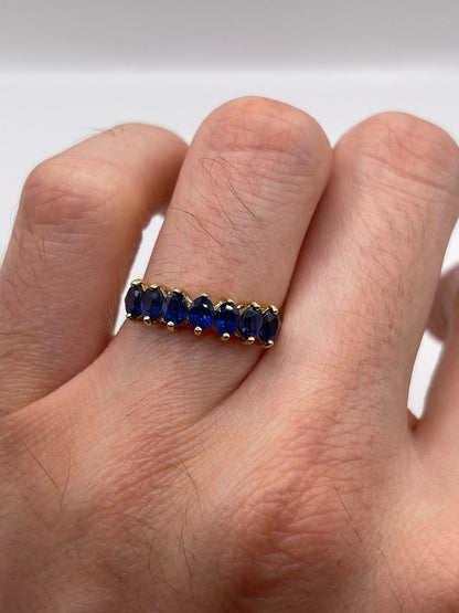 9ct gold sapphire ring