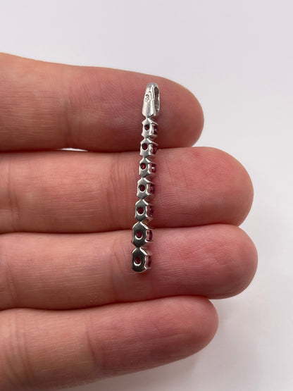 18ct white gold ruby pendant