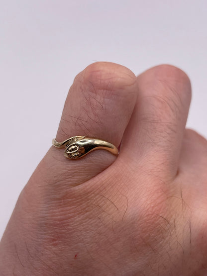 9ct gold snake ring