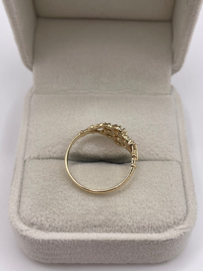 9ct gold opal cluster ring