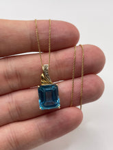 Load image into Gallery viewer, 9ct gold topaz necklace
