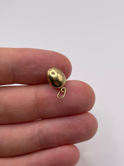 9ct gold coffee bean charm