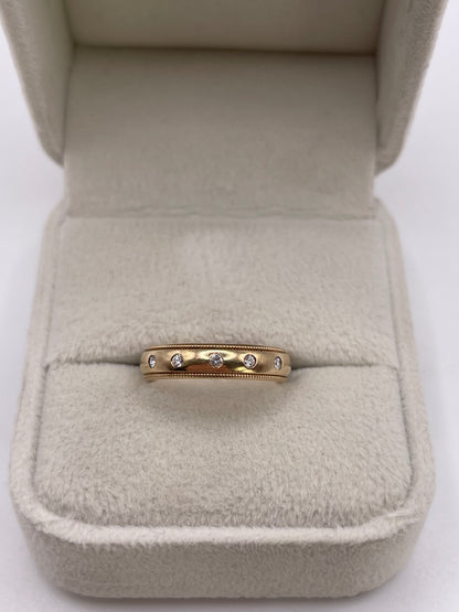 9ct gold diamond ring