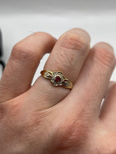 Load image into Gallery viewer, 9ct gold ruby and diamond ring
