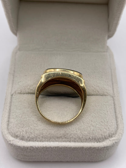 14ct gold Ammolite ring