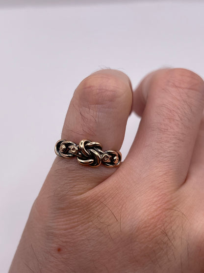 9ct rose gold knot ring