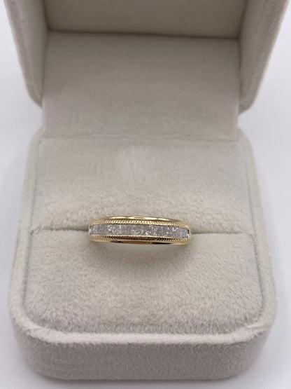 9ct gold diamond ring