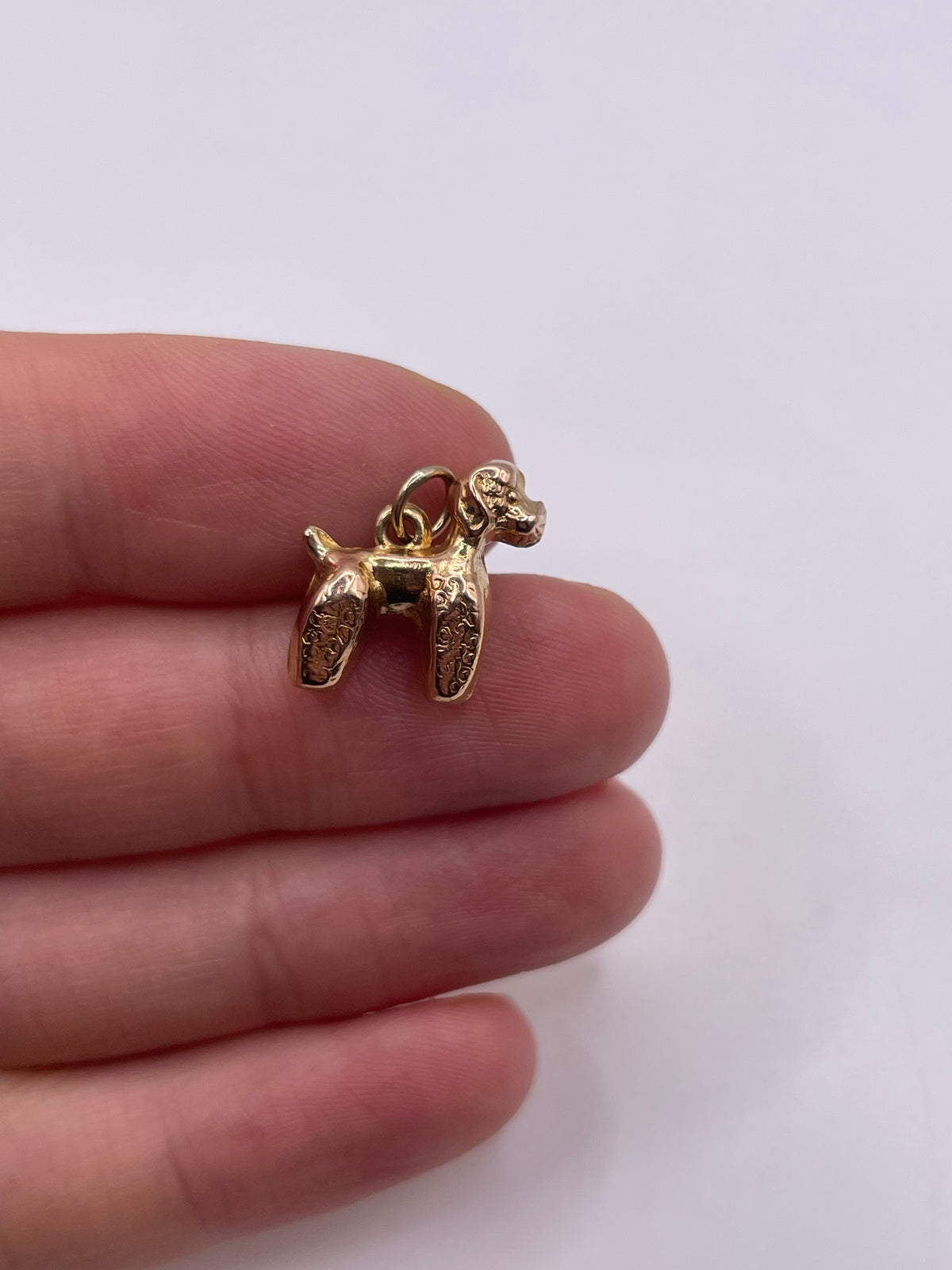 9ct gold dog charm