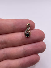 Load image into Gallery viewer, 9ct gold sapphire and diamond pendant
