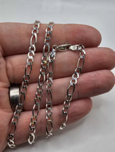 Load image into Gallery viewer, Solid silver figaro chain
