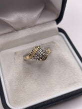 Load image into Gallery viewer, 9ct gold diamond cluster ring
