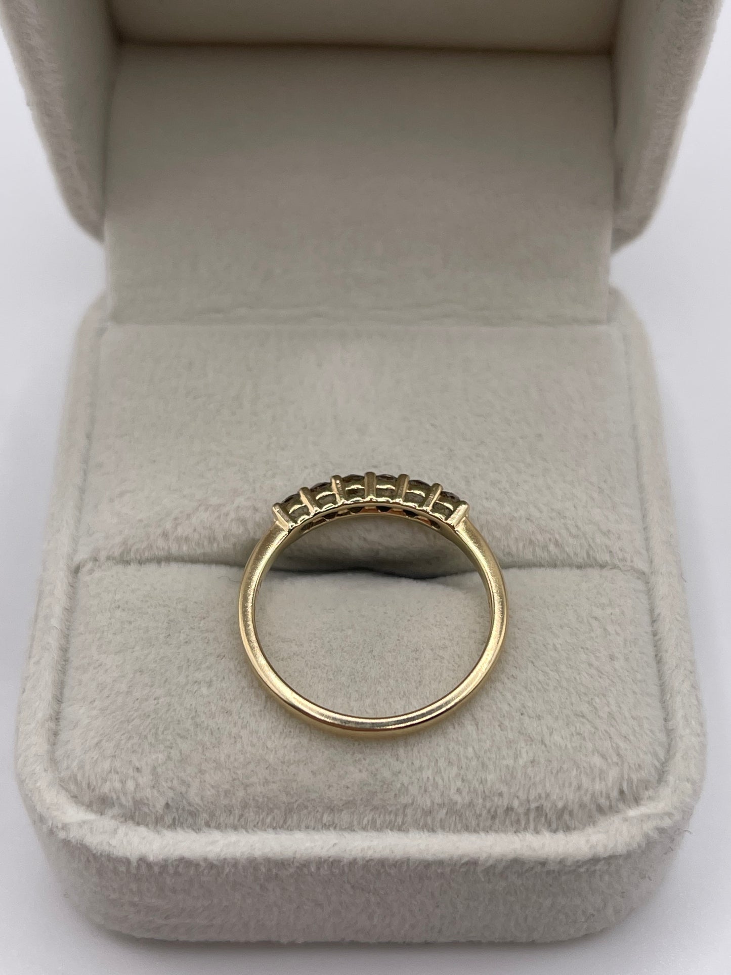 9ct gold cognac diamond ring