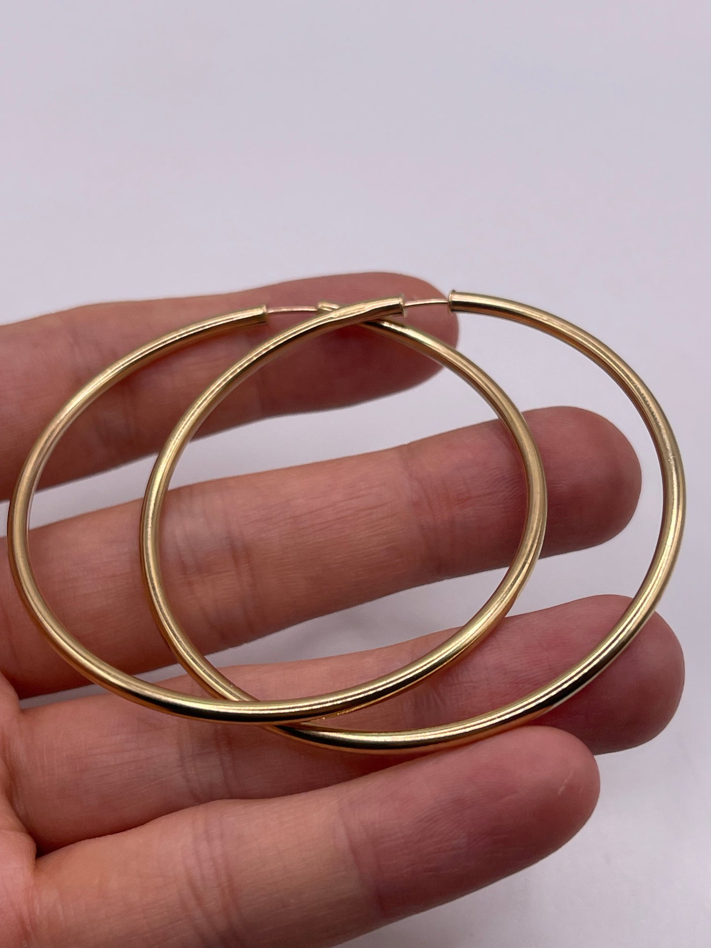 9ct gold creole earrings