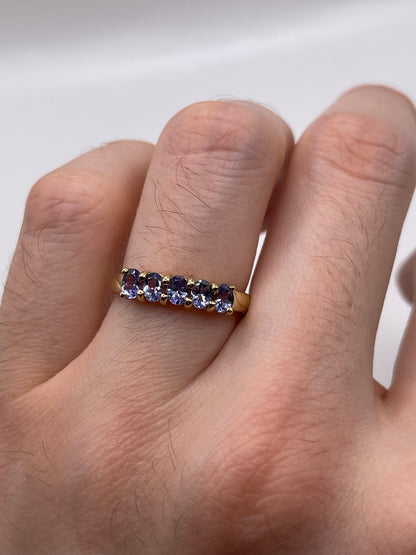 9ct gold tanzanite ring