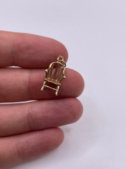 9ct gold chair charm