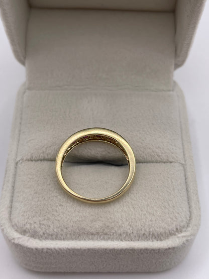 9ct gold ruby ring