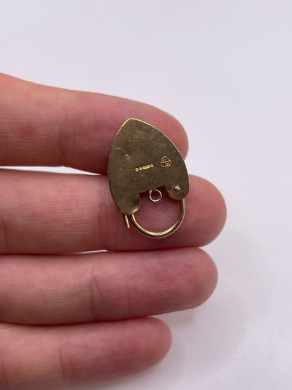 9ct gold padlock 9