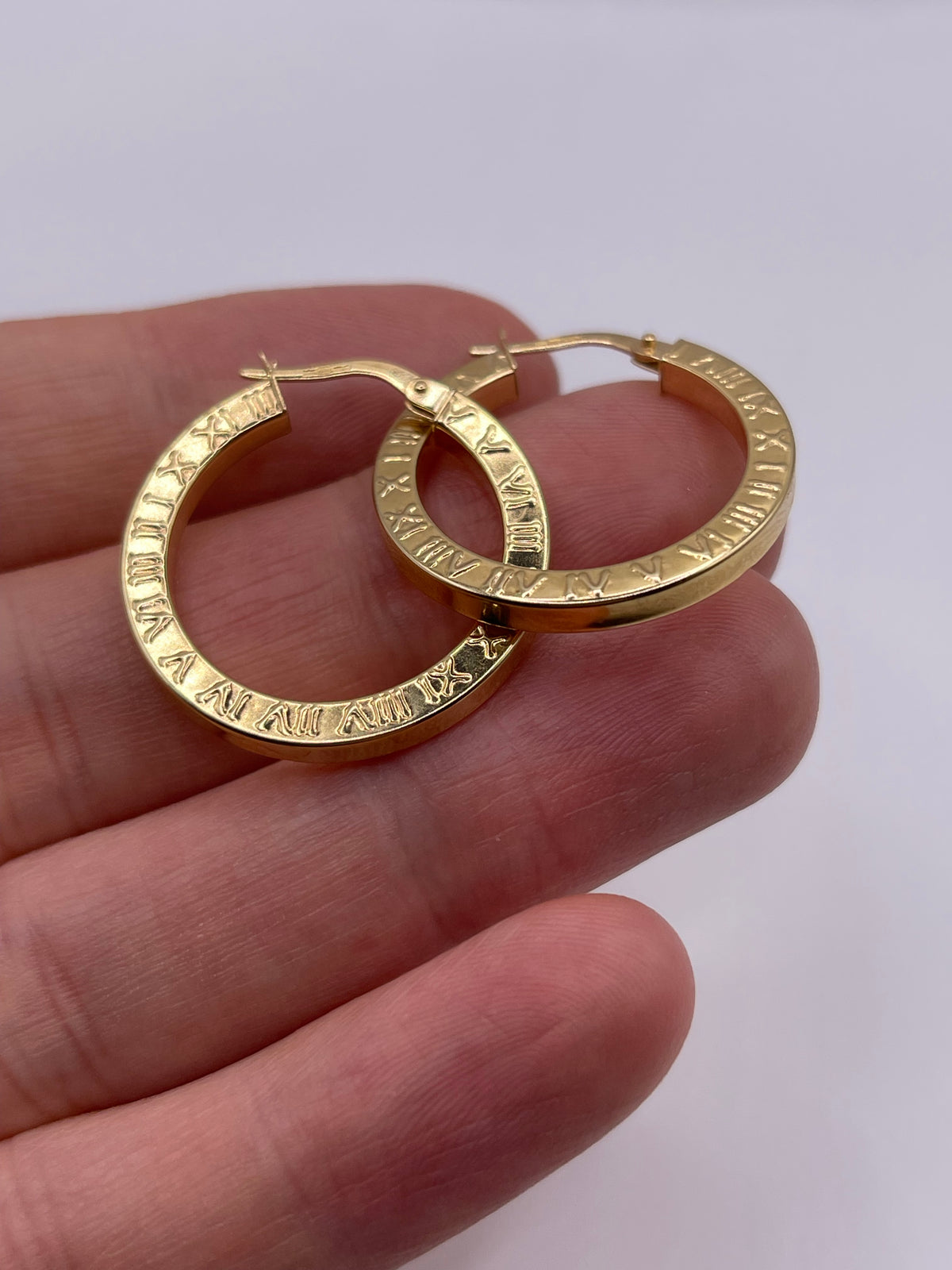 9ct gold Creole earrings