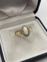 Load image into Gallery viewer, 18ct gold opal and diamond ring
