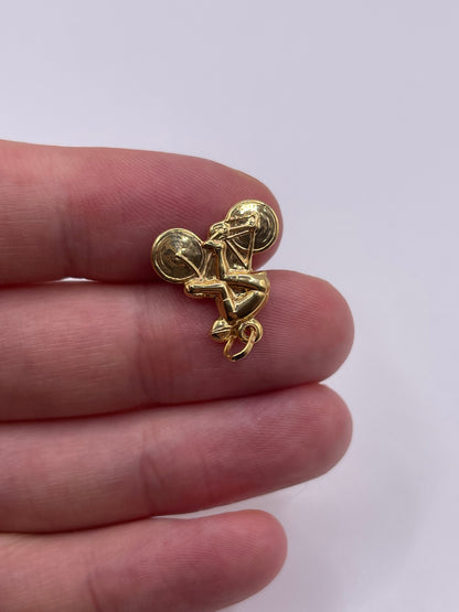9ct gold cyclist charm
