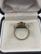 Load image into Gallery viewer, 9ct gold amethyst and diamond ring
