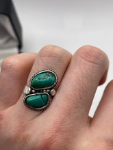 Load image into Gallery viewer, Silver turquoise ring
