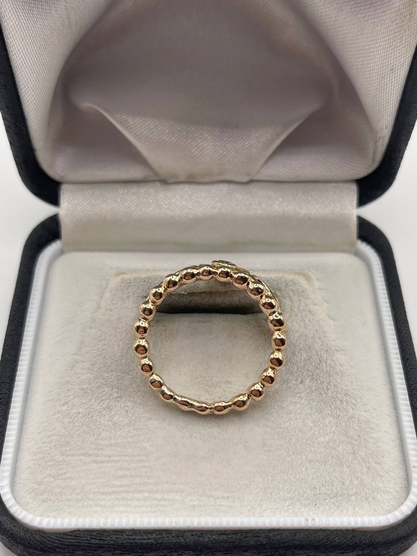 9ct gold diamond crown ring